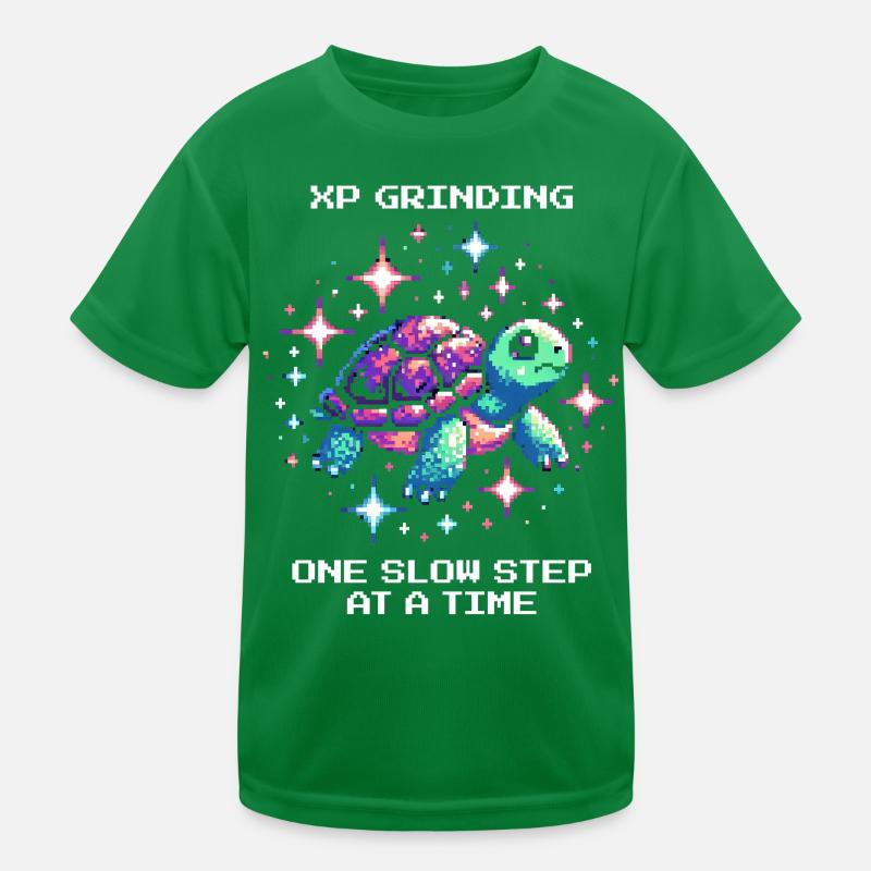 Grinding XP | Turtle Kids Functional T-Shirt