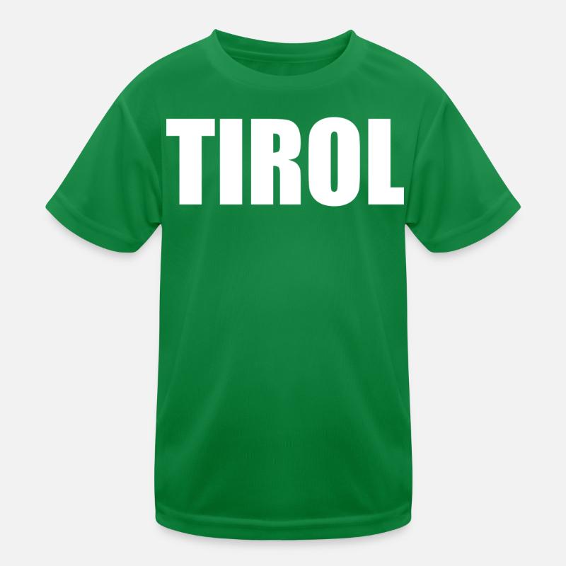 Logo TIROL blanc T-shirt sport Enfant