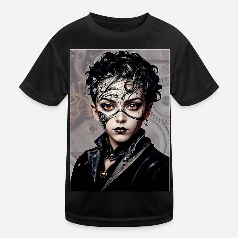 Steampunk Boy 03 Kids Functional T-Shirt