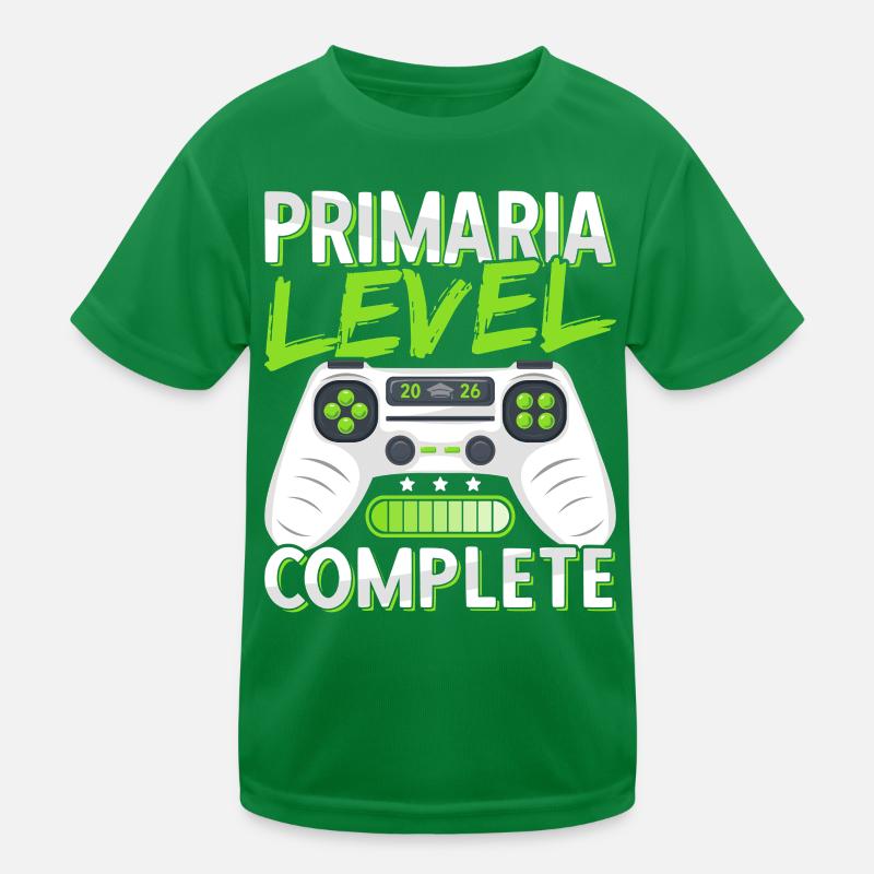 Elementary Graduation Diploma Elementary School Gamer Kids Functional T-Shirt