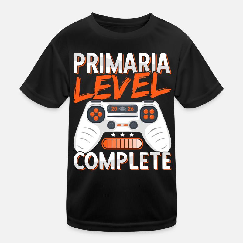 Elementary Graduation Diploma Elementary School Gamer Kids Functional T-Shirt
