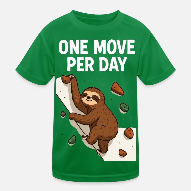 Faultier Bouldern: One Move Per Day Design Kinder Funktions-T-Shirt