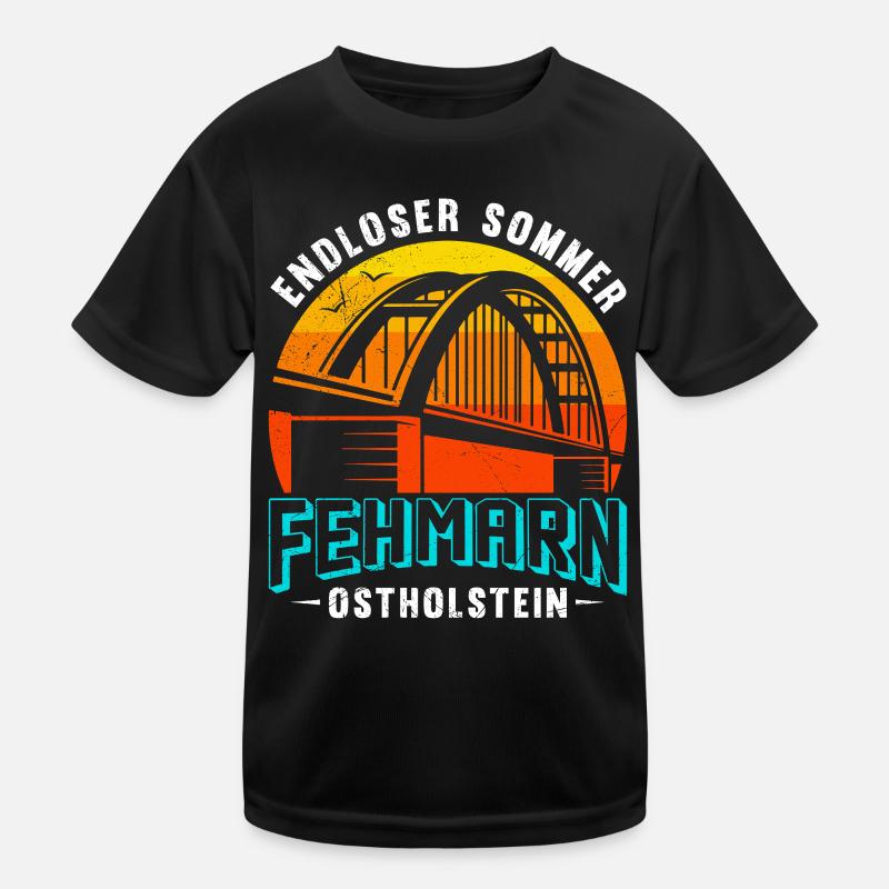 Ostsee ENDLOSER SOMMER FEHMARN OSTHOLSTEIN Lustig Kinder Funktions-T-Shirt