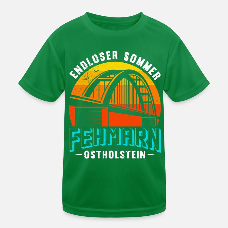 Mer Baltique ÉTÉ SANS FIN FEHMARN OSTHOLSTEIN Drôle T-shirt sport Enfant