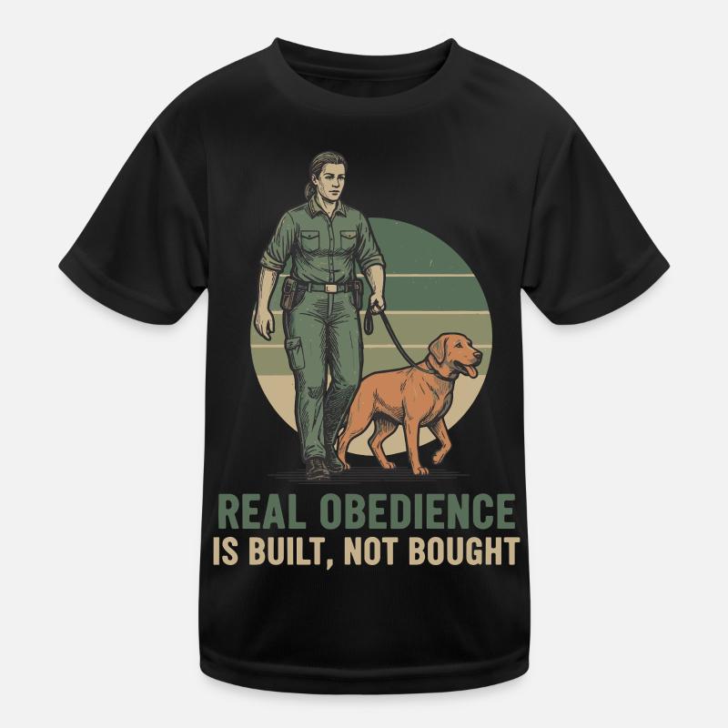 Hundetraining Obedience Statement Kinder Funktions-T-Shirt