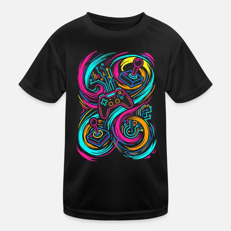 Gaming Controller Kinder Funktions-T-Shirt
