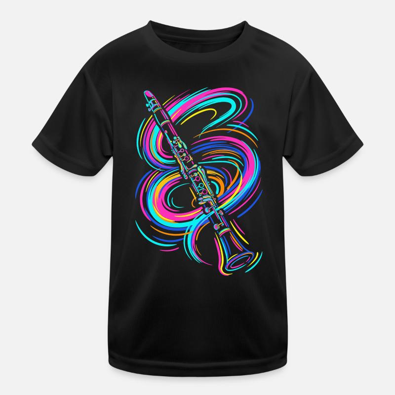 Colorful clarinet Kids Functional T-Shirt