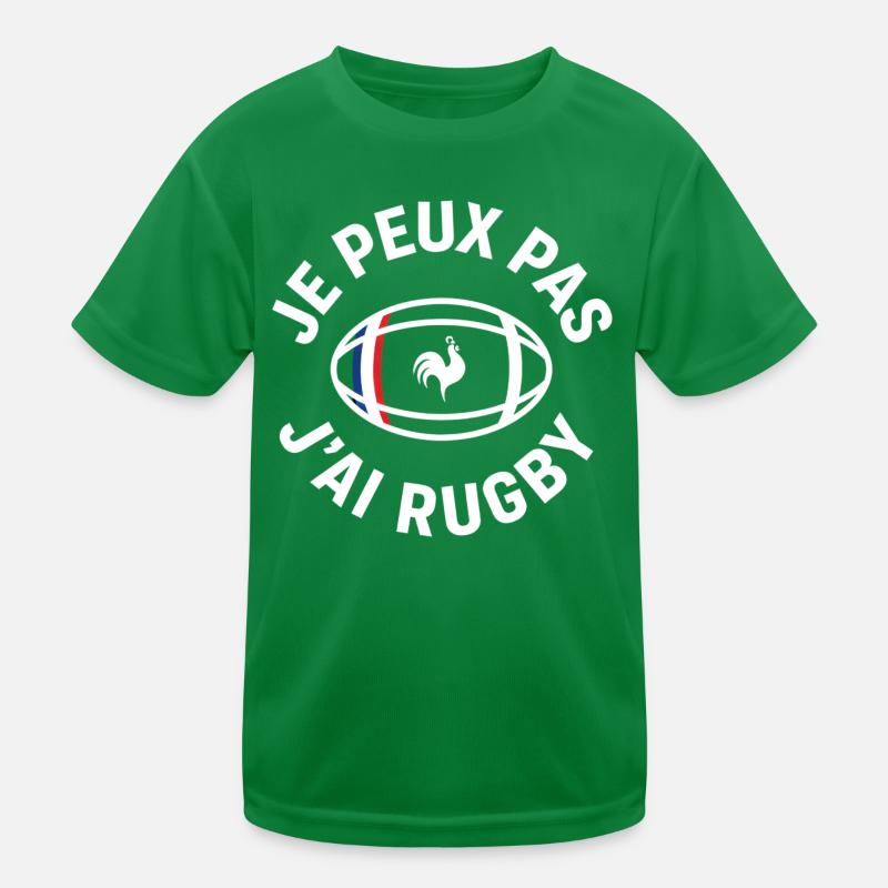 Coq Rugby Français – Je peux pas T-shirt sport Enfant