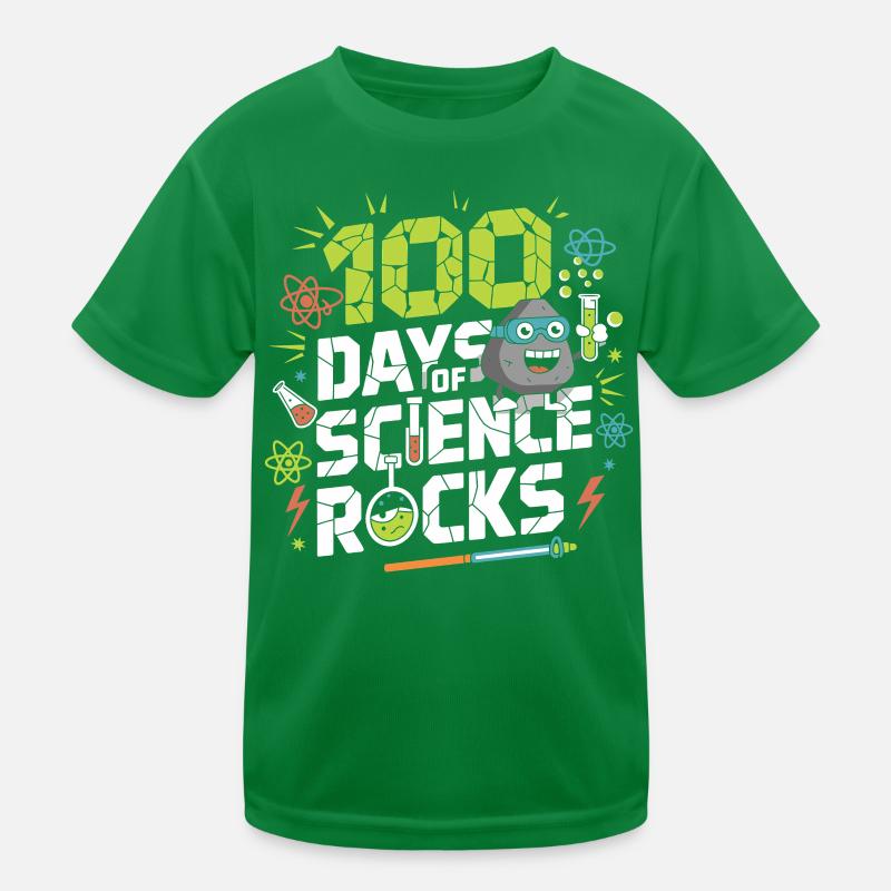 100 Days Science Rocks Kids Functional T-Shirt