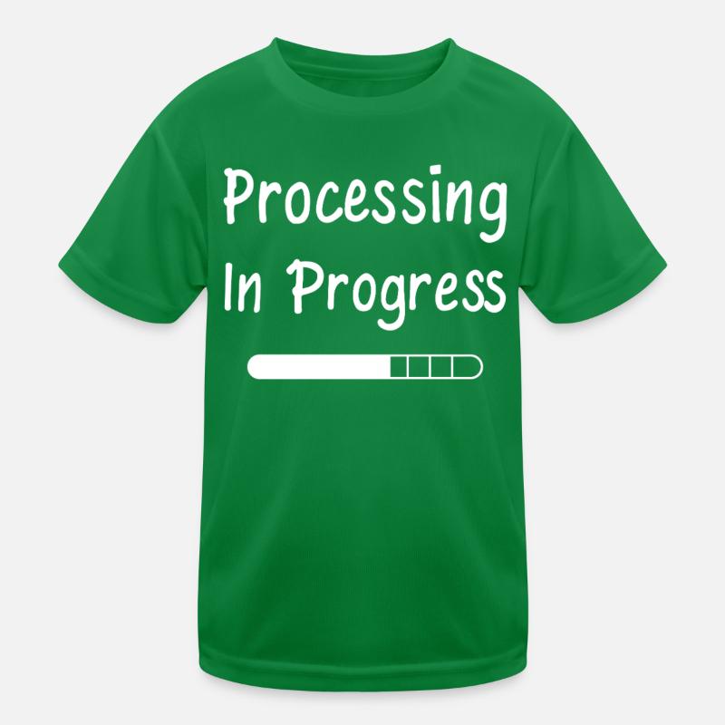 Processing In Progress Loading Bar Statement Kids Functional T-Shirt