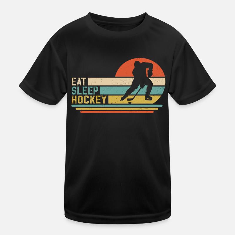 Eishockey Hockey  Kinder Funktions-T-Shirt
