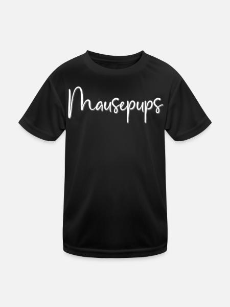 Surnom affectueux des chiots de souris - T-shirt sport Enfant - noir - Devant