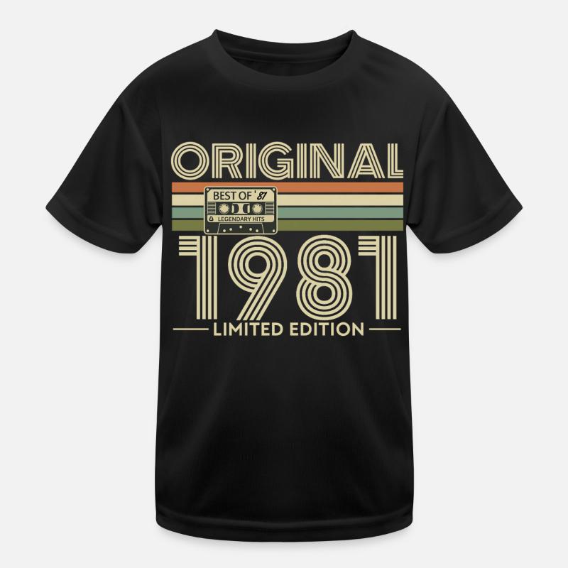 Original 1988 Edition Retro Cassette T-shirt sport Enfant