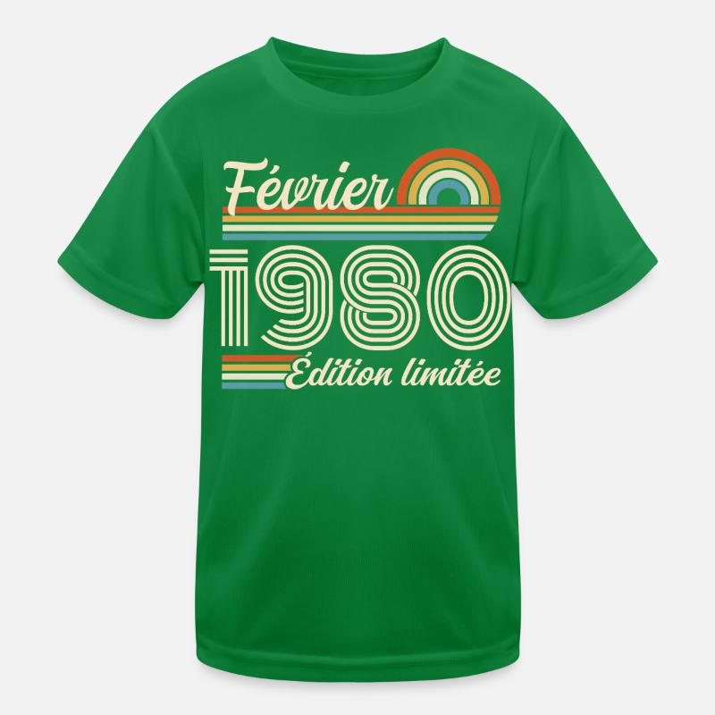 Februar 1980 Kinder Funktions-T-Shirt