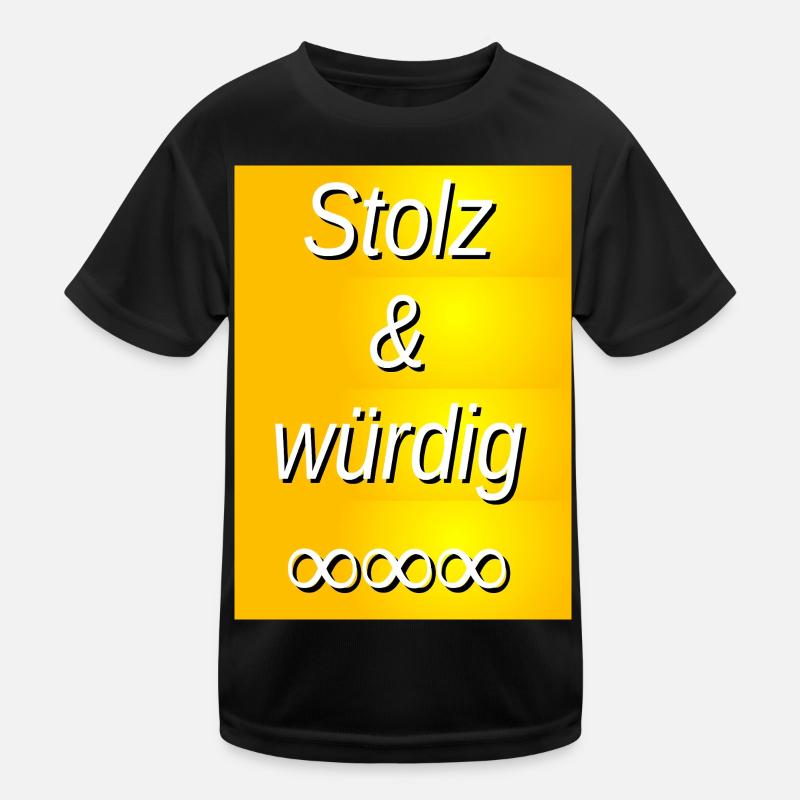 Impression dorée fière et digne T-shirt sport Enfant