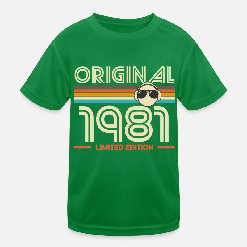 Original 1981 Vintage Édition Limitée T-shirt sport Enfant