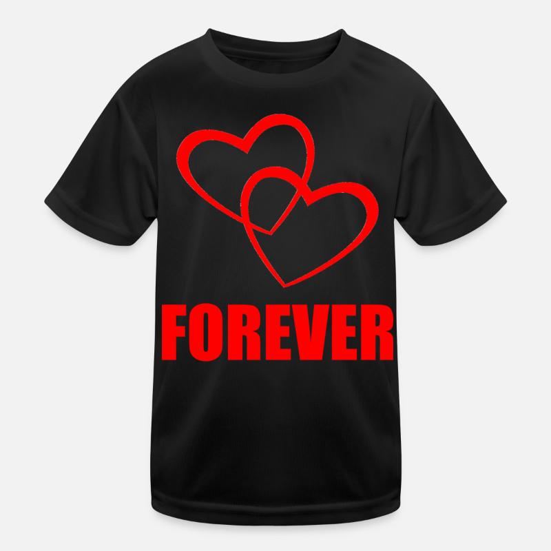 FOREVER – Heart Design for Couples & True Love Kids Functional T-Shirt