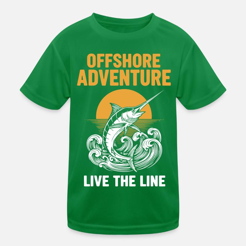 Pêche Mer Espadon Offshore Adventure T-shirt sport Enfant
