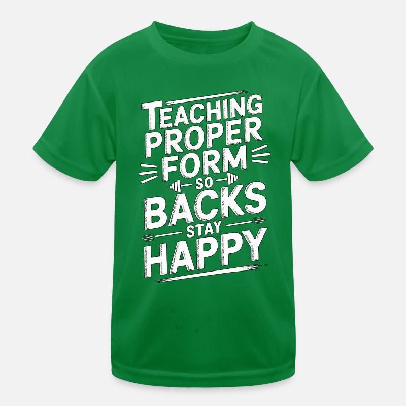 PT Educator Teaching Proper Form Movement Therapy Kinder Funktions-T-Shirt