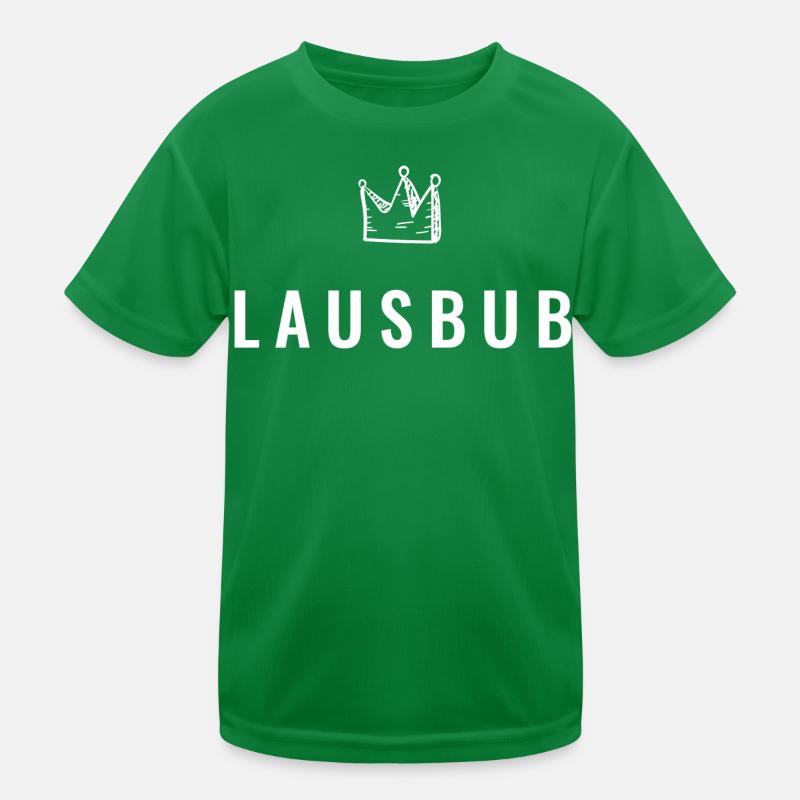 Kleiner Lausbub mit Krone – Frechdachs Edition Kinder Funktions-T-Shirt