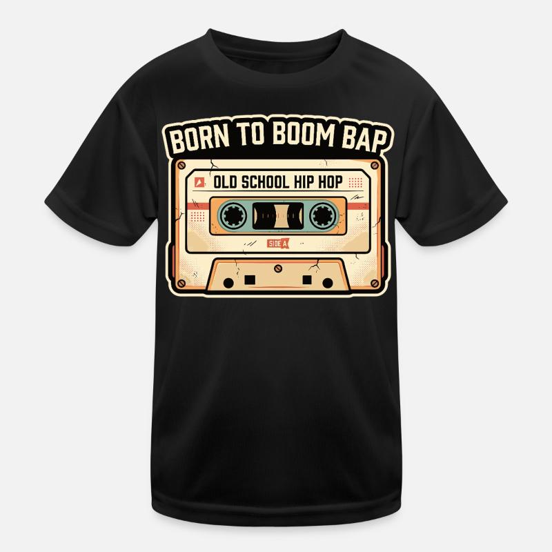 Old School Hip Hop Cassette Retro Design Kids Functional T-Shirt