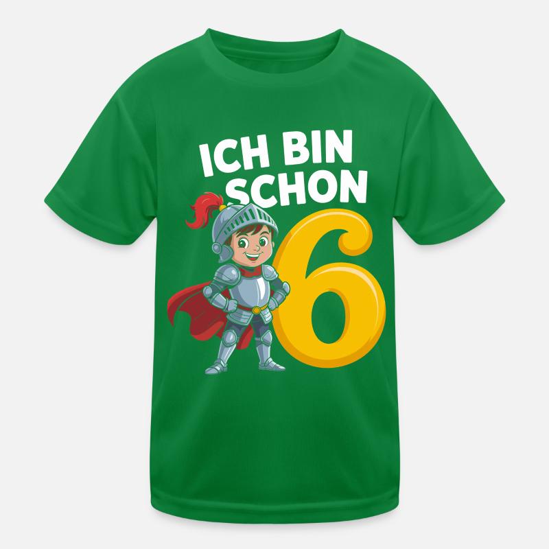 J’ai 6 ans - Cool 6e anniversaire Jeune Chevalier T-shirt sport Enfant