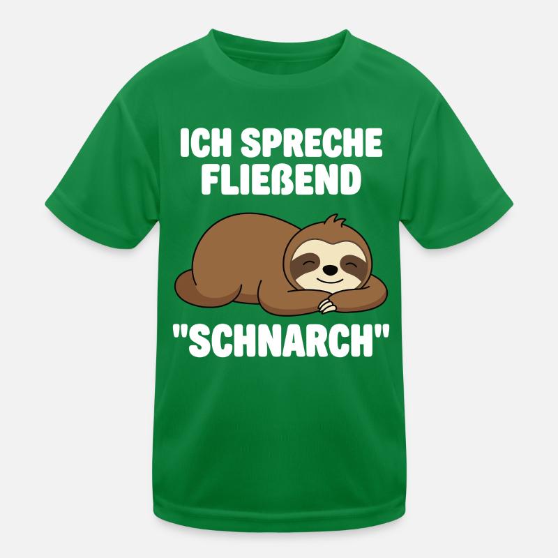 Funny Sloth Gift for Late Riser Kids Functional T-Shirt