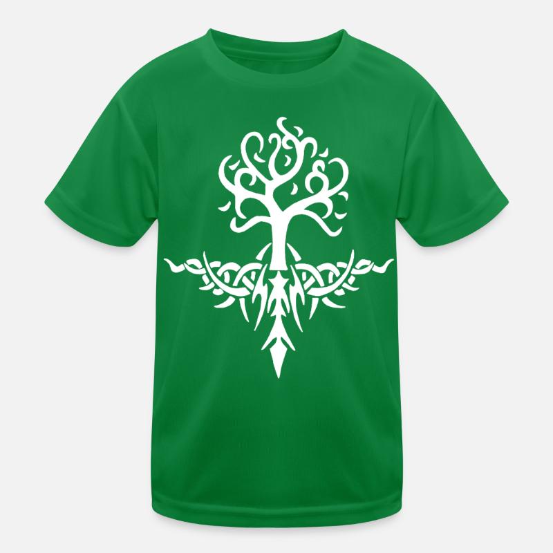 White Thorny Tree Kids Functional T-Shirt