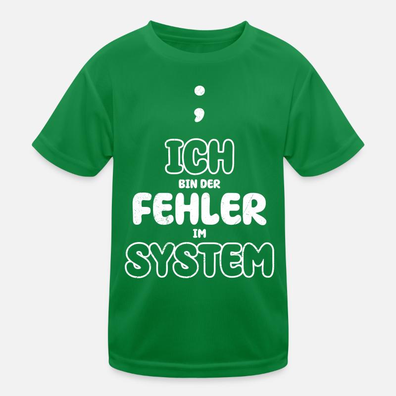 Computer ICH BIN DER FEHLER IM SYSTEM LUSTIG Kinder Funktions-T-Shirt