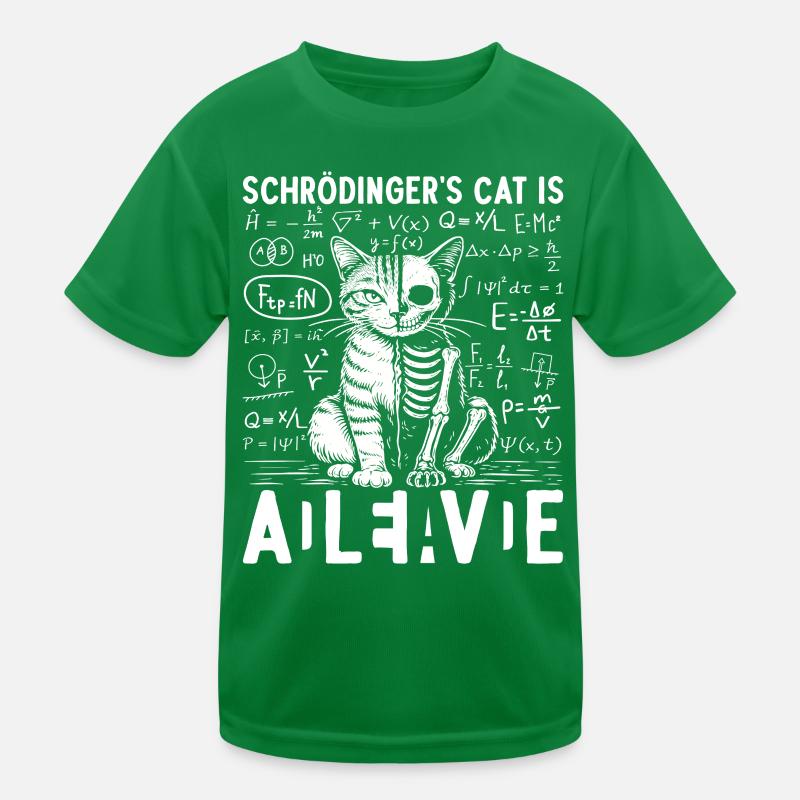 Le chat vivant de Schrödinger T-shirt sport Enfant