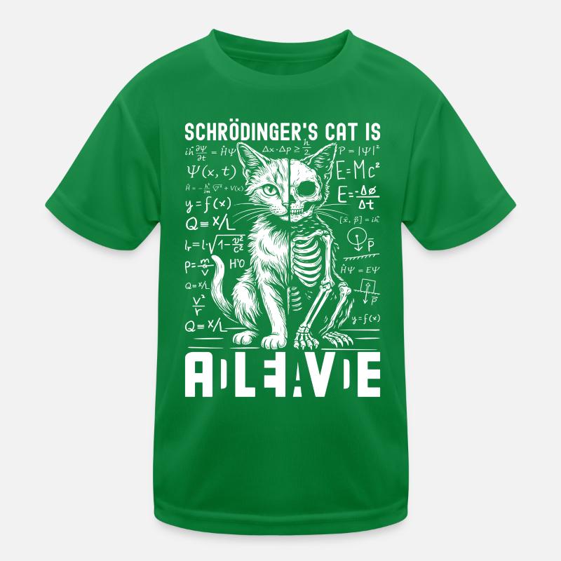 Schrödinger's Cat Dead And Alive Kinder Funktions-T-Shirt