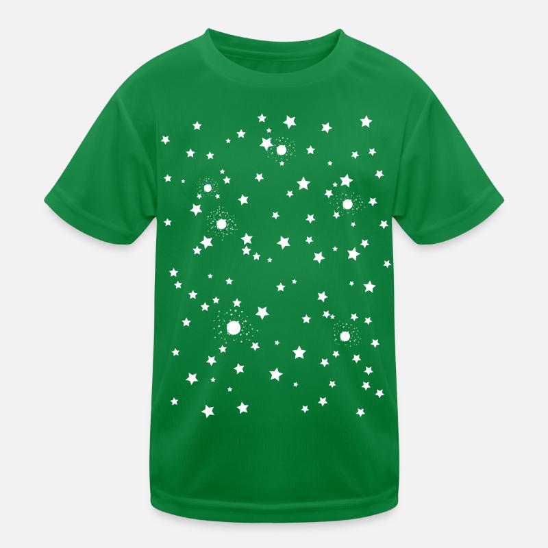 Sternenhimmel Weltraum Sterne Kinder Funktions-T-Shirt