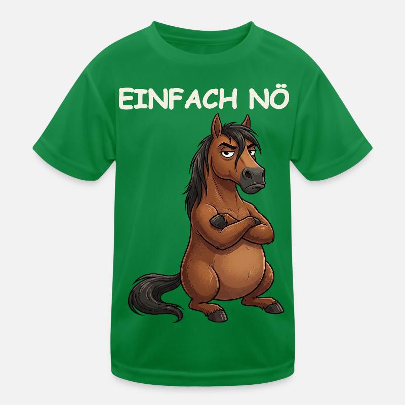 Horse Funny Saying Kids Functional T-Shirt