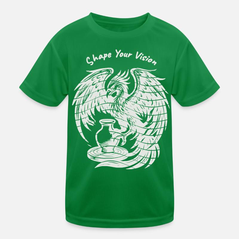 Phoenix Rising – Reines Weiß Kinder Funktions-T-Shirt