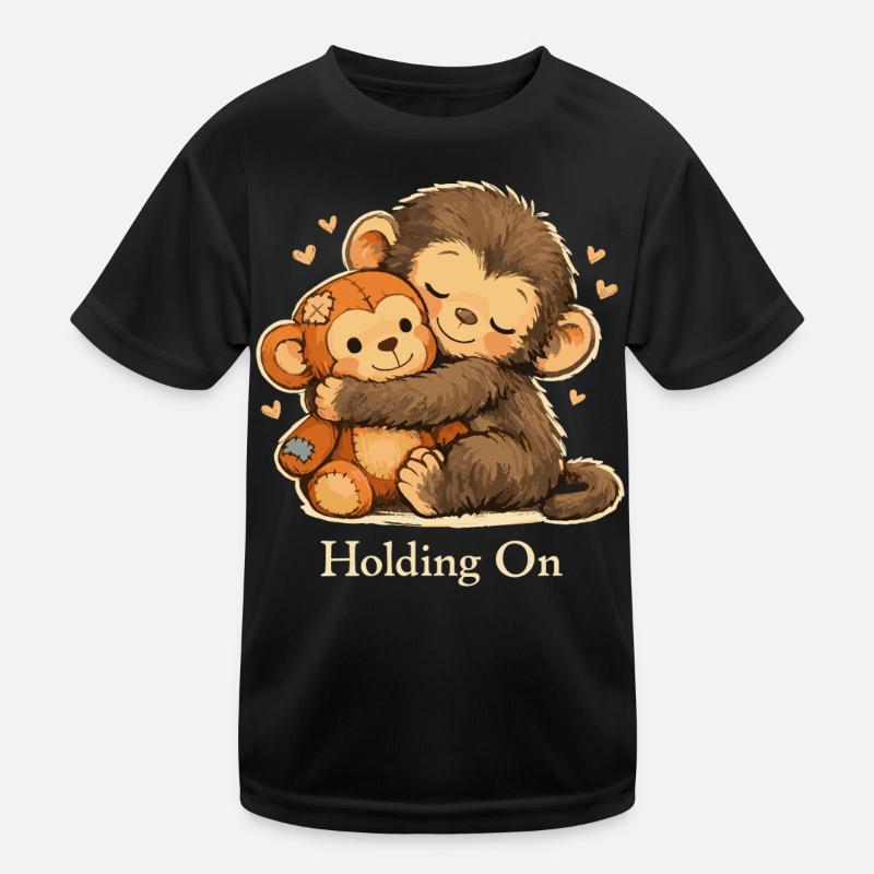 Anxious Monkey Emotional Support Kids Functional T-Shirt