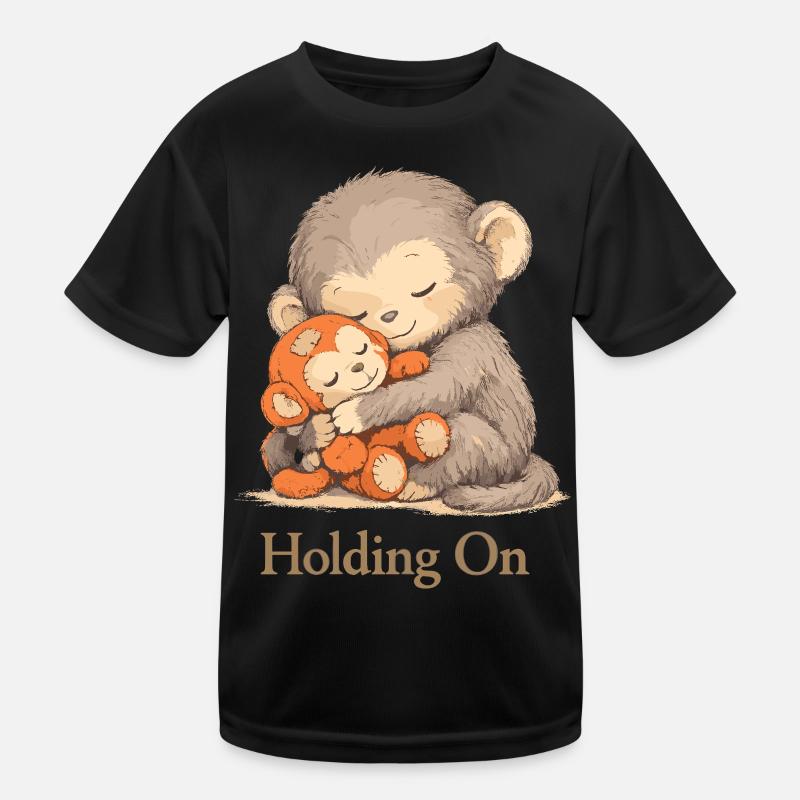 Anxious Monkey Plush Toy Solace Kids Functional T-Shirt