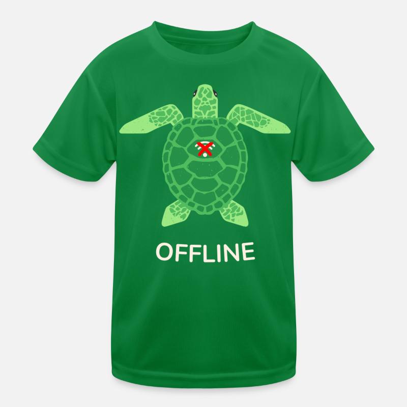 Offline-Modus Turtle Kinder Funktions-T-Shirt