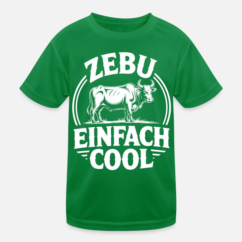 Zebu Einfach Cool Kreislogo Kinder Funktions-T-Shirt