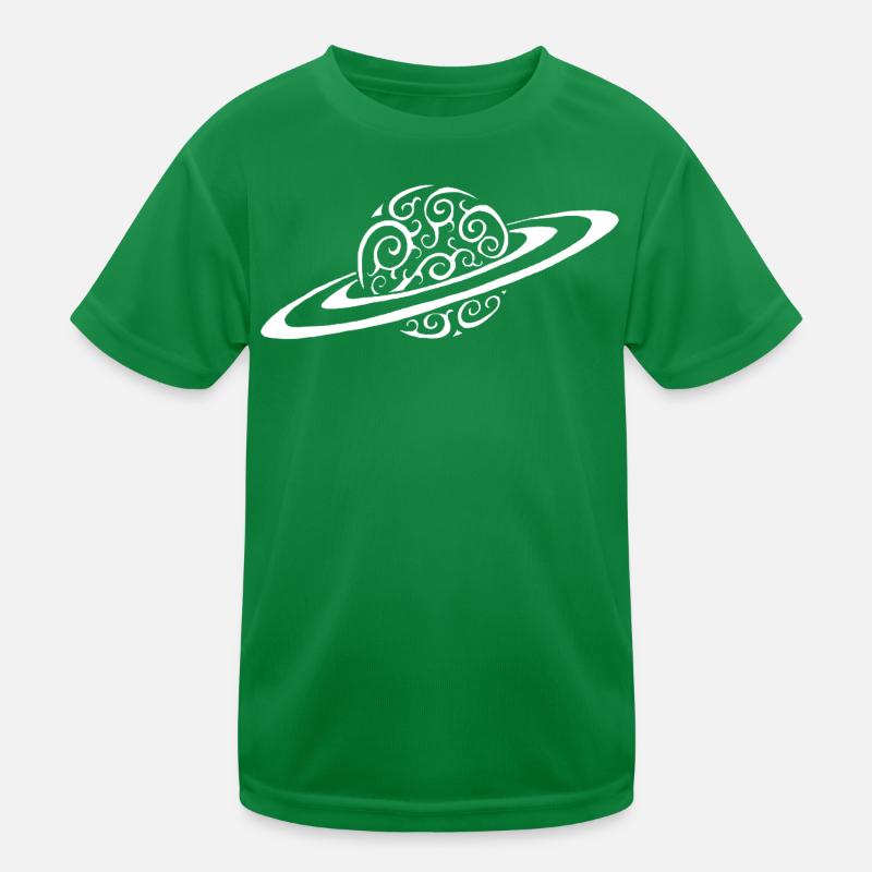 Planète spirale blanche T-shirt sport Enfant
