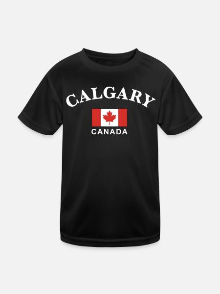 Calgary, Canada - Kids Functional T-Shirt - black - Front