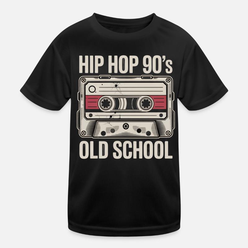 Hip Hop 90s Old School Cassette Kids Functional T-Shirt