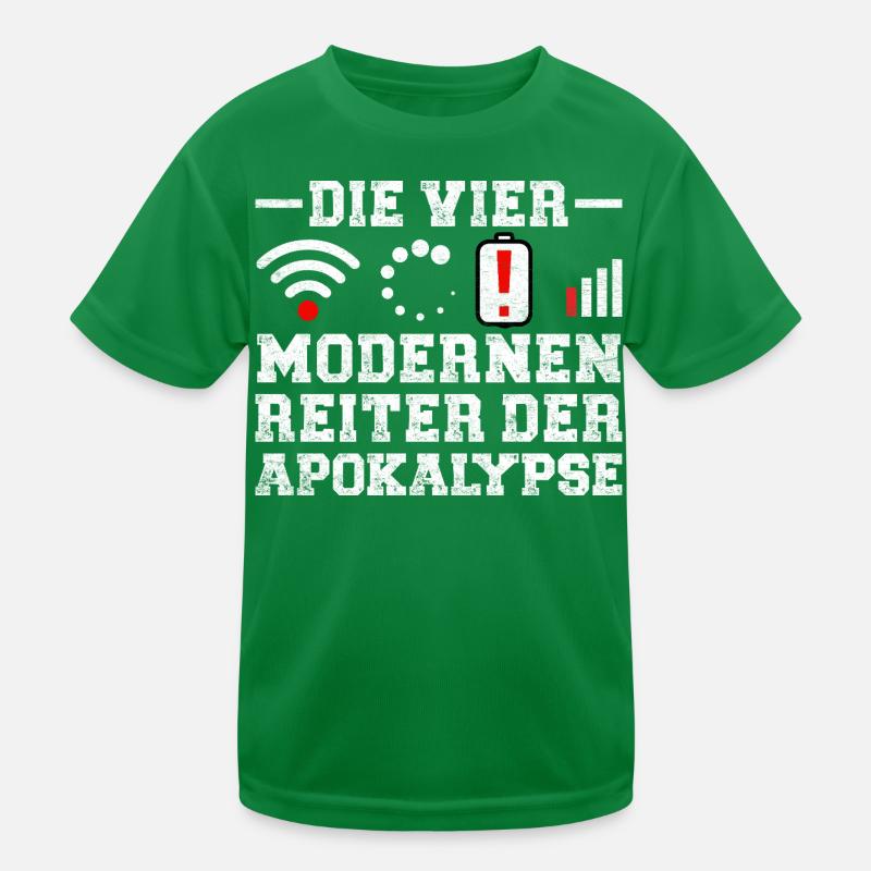 Ordinateurs LES QUATRE CAVALIERS DE L’APOCALYPSE MODERNE T-shirt sport Enfant