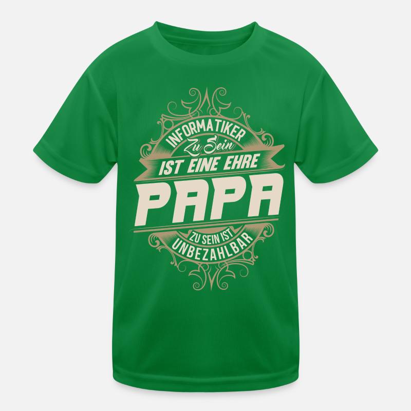 Informatiker Papa Kinder Funktions-T-Shirt