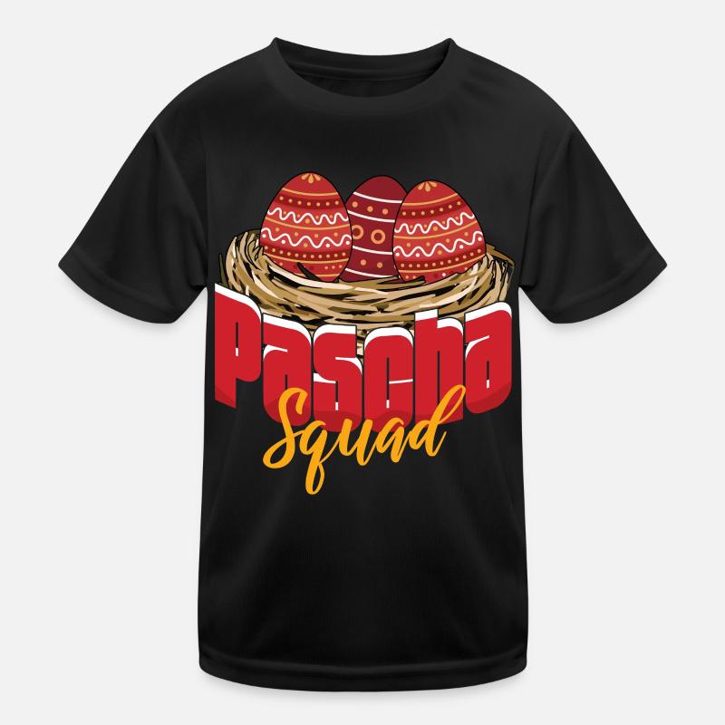 Pascha Squad Orthodox Easter Greek Easter Kids Functional T-Shirt