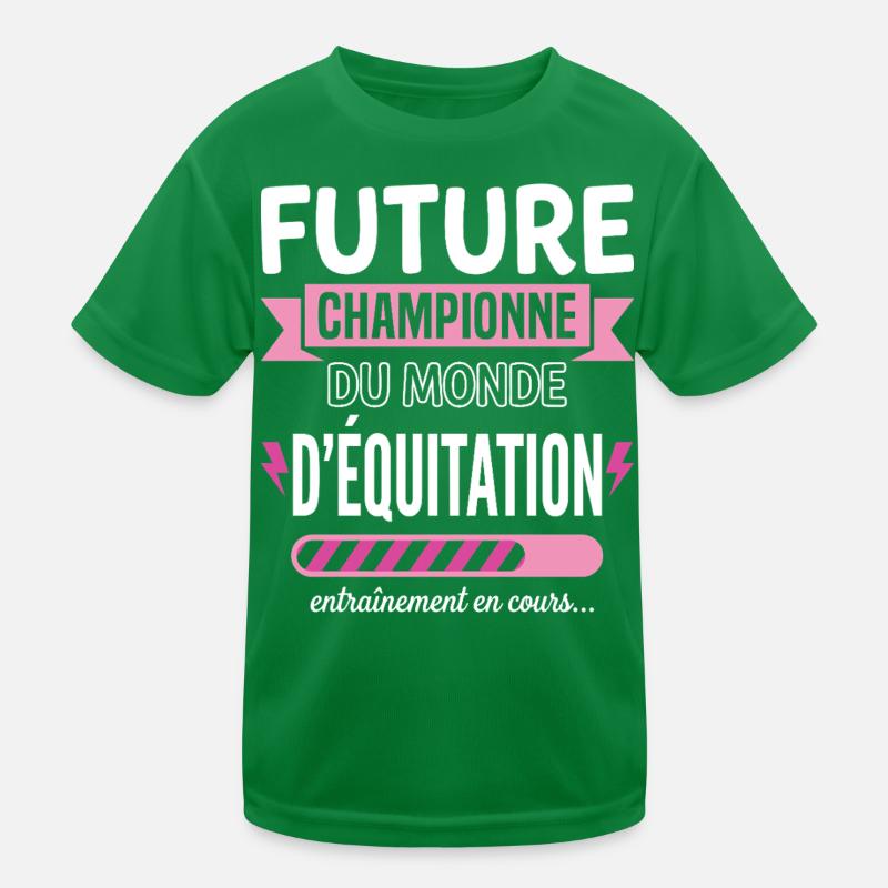 Future Championne Équitation Cavalière T-shirt sport Enfant