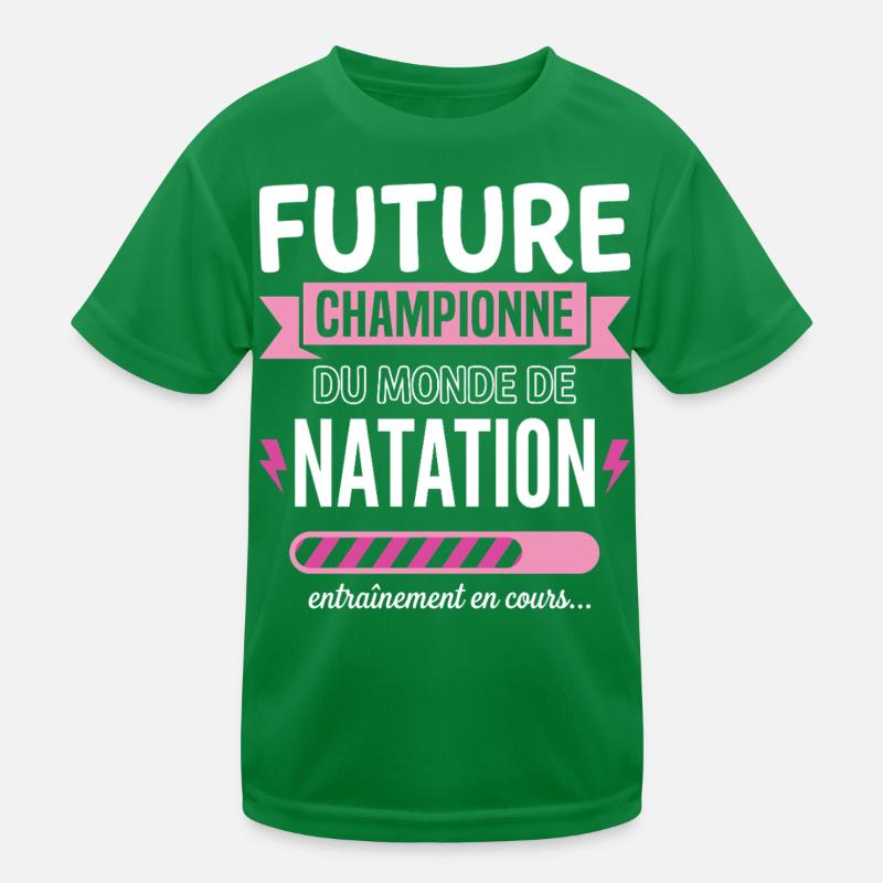 Future Championne De Natation Nageuse T-shirt sport Enfant