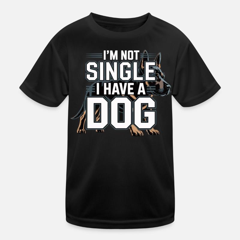 Je ne suis pas célibataire – j’ai un chien T-shirt sport Enfant