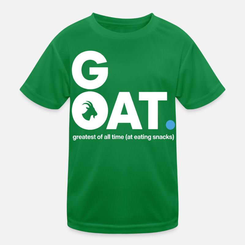 GOAT Snack Spruch Kinder Funktions-T-Shirt