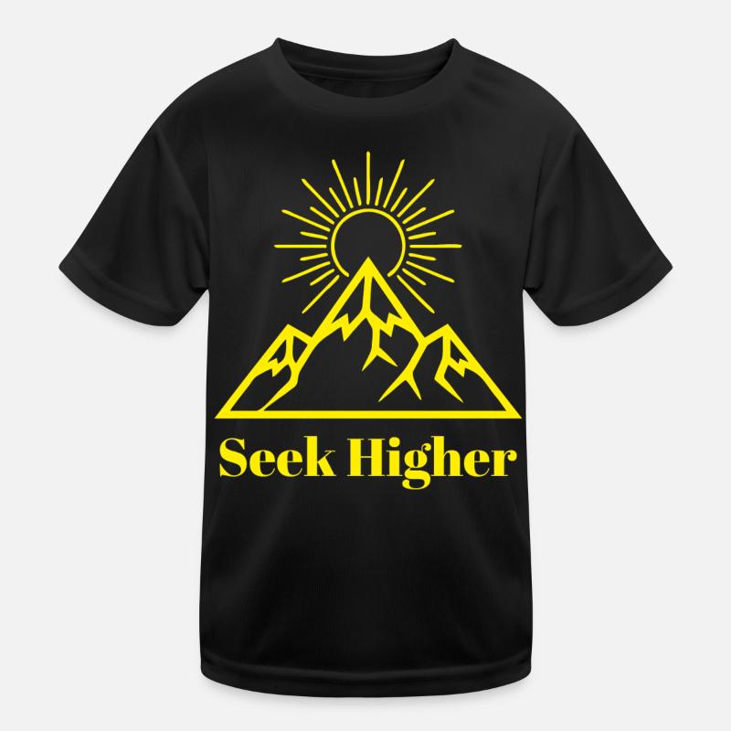 Suche nach höherem Gipfelglanz Kinder Funktions-T-Shirt