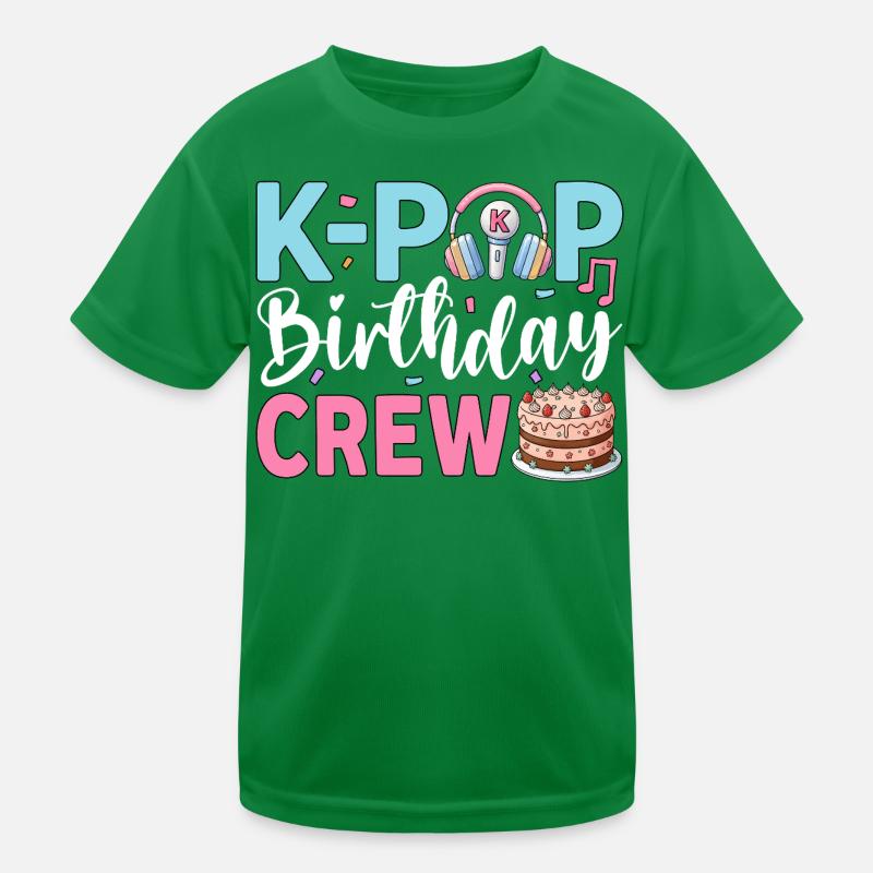 K-Pop Birthday Crew Kinder Funktions-T-Shirt